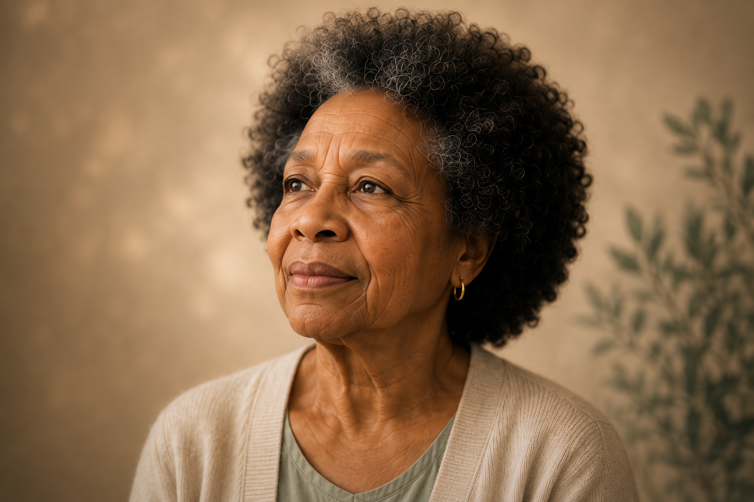 Grandmother representing the beginning of the dementia journey